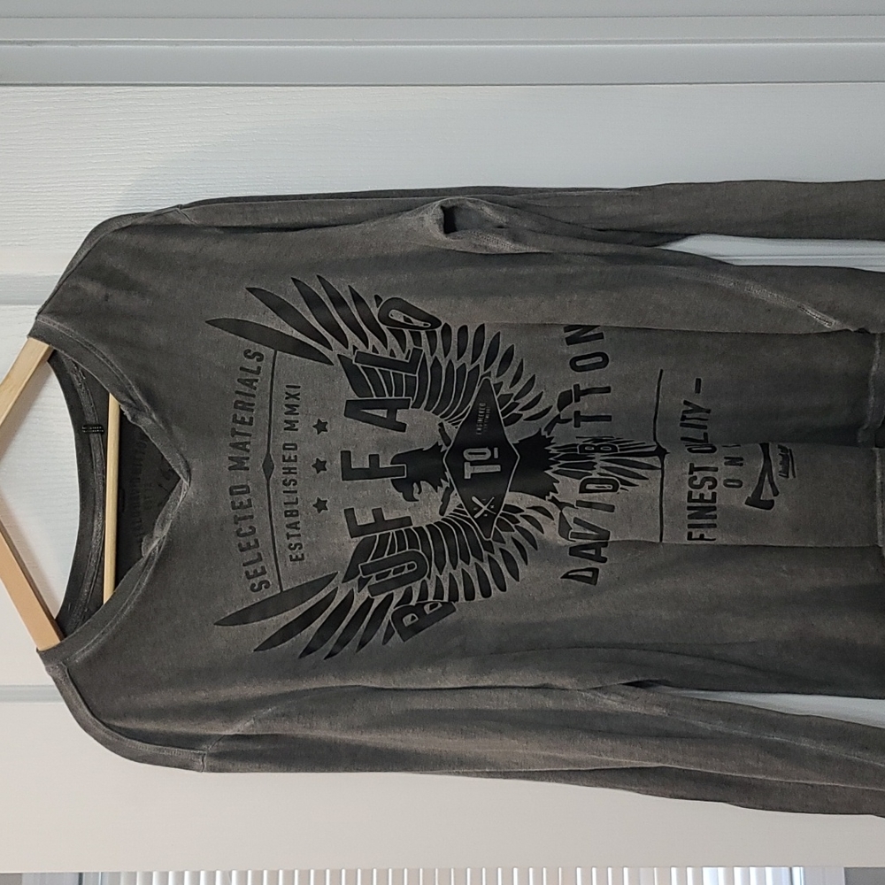 Men's Large BUFFALO David Bitton long sleeve graphic shirt